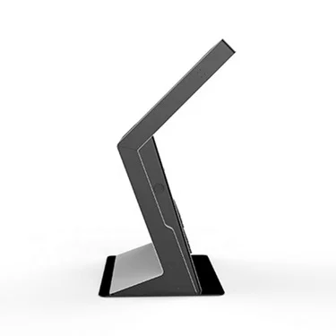 Side profile of the angled wayfinding kiosk